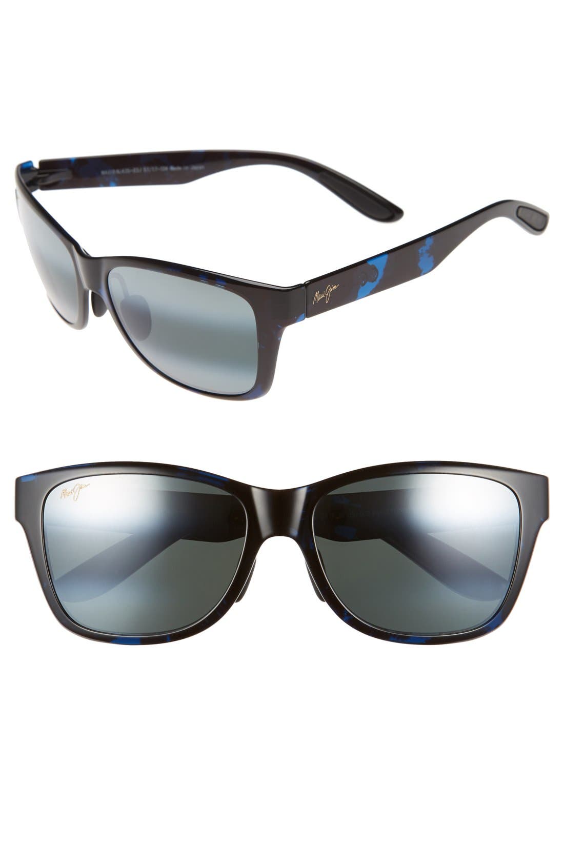Neutral Grey Polarized 435-03J NEW Maui Jim ROAD TRIP Blue /& Black Tortoise