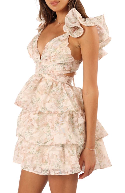 Petal And Pup Petal & Pup Leanna Floral Tiered Minidress In Floral