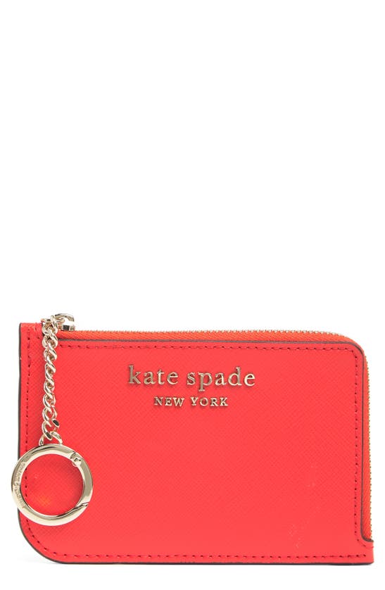 Kate Spade Cameron Medium Zip Card Holder In Gazpacho