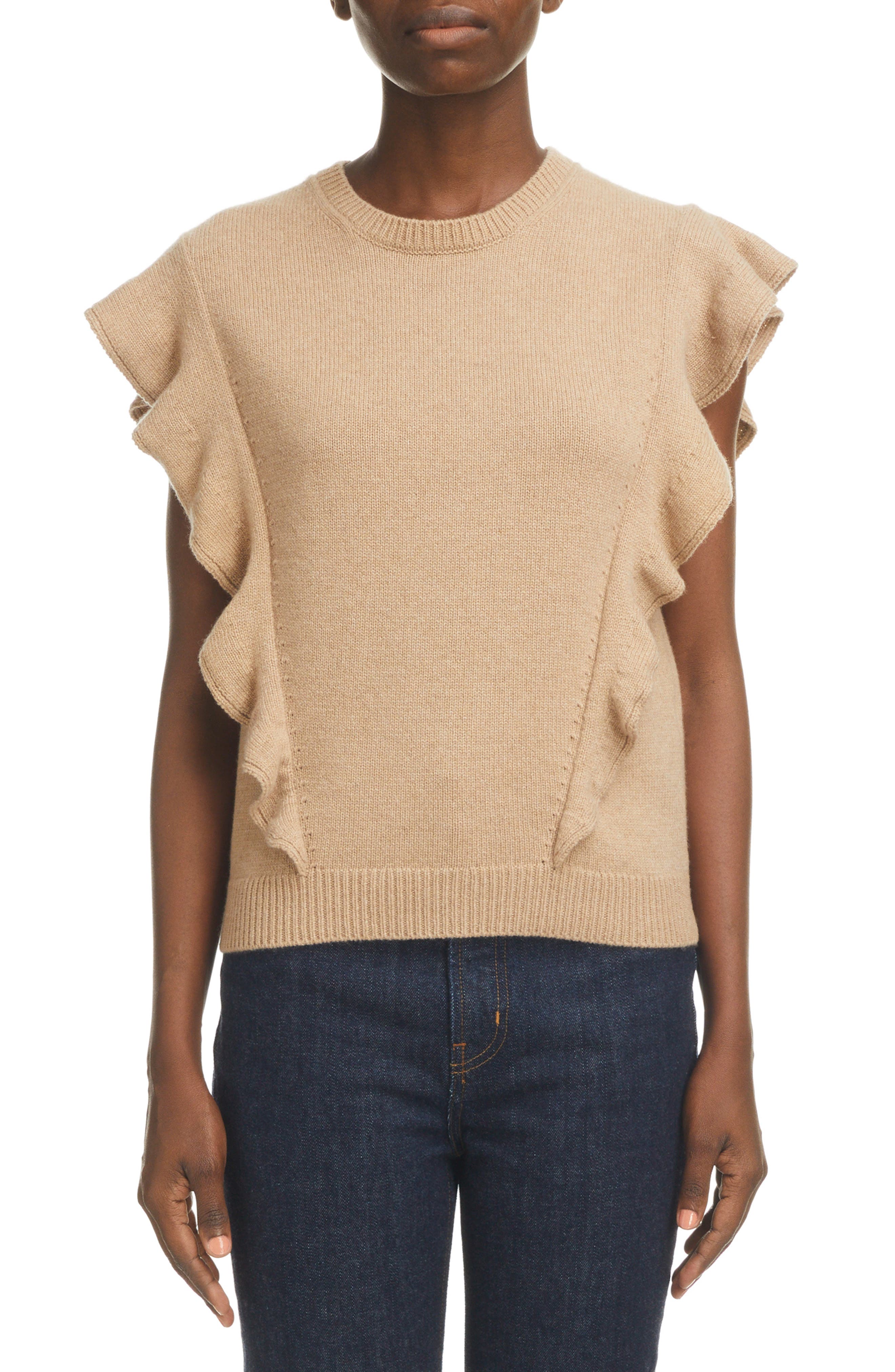 Chloé Ruffle Cashmere Sweater | Nordstrom