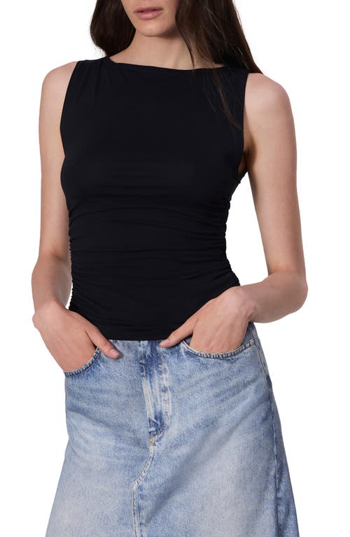 Shop Rag & Bone Luca Shirred Tank Top In Black