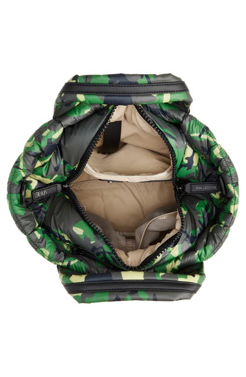 Veecollective Small Porter Camo Water Repellent Quilted Tote In Print