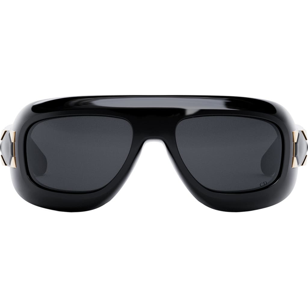 Dior Lady 95.22 M1i 58mm Mask Sunglasses In Black