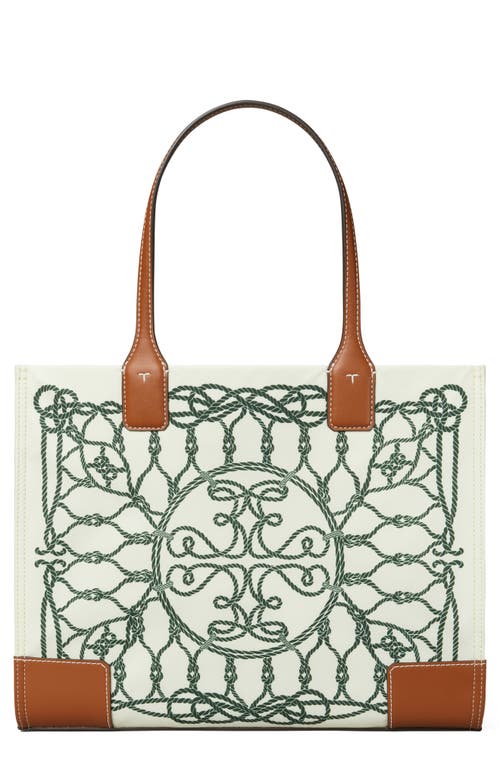 Small Ella Tote in Ivory Abstract Rope