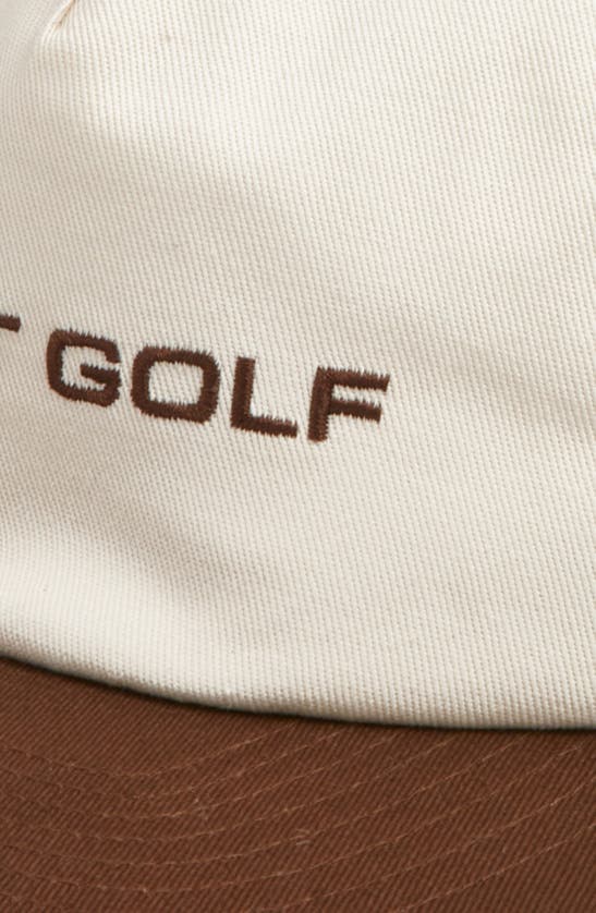 Shop Quiet Golf Sport Five-panel Golf Hat In Brown