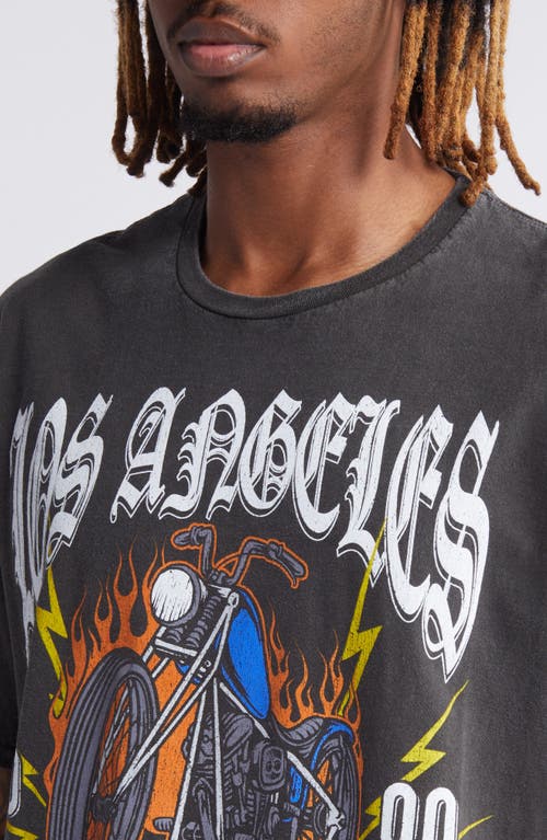 Shop Philcos Los Angeles Bike Week Graphic T-shirt In Black Pigment