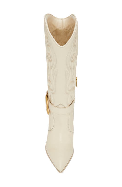 Shop Vince Camuto Biancaa Pointed Toe Western Boot In Natural