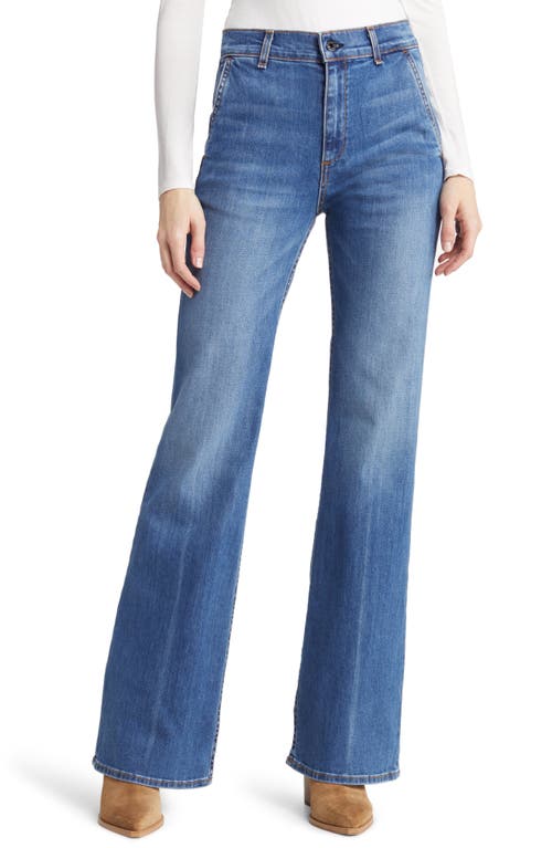 ASKK NY High Waist Bootcut Jeans in Toboggan