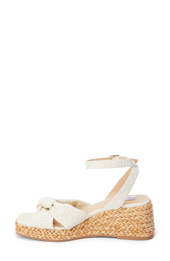 Shop Beach By Matisse Ibiza Ankle Strap Platform Wedge Sandal In Ivory