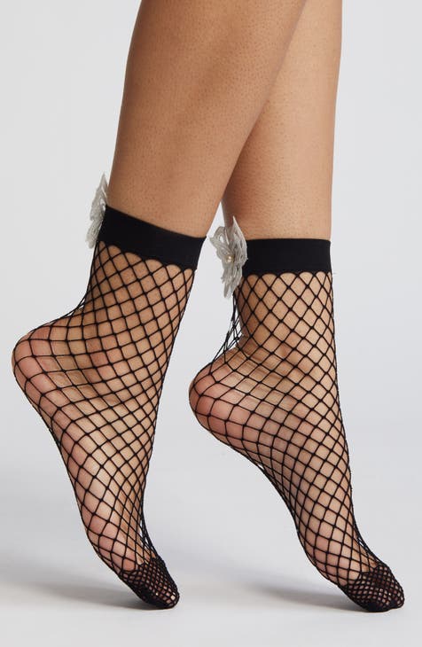 Fishnet ankle socks, Simons, Shop Women's Ankle Socks Online