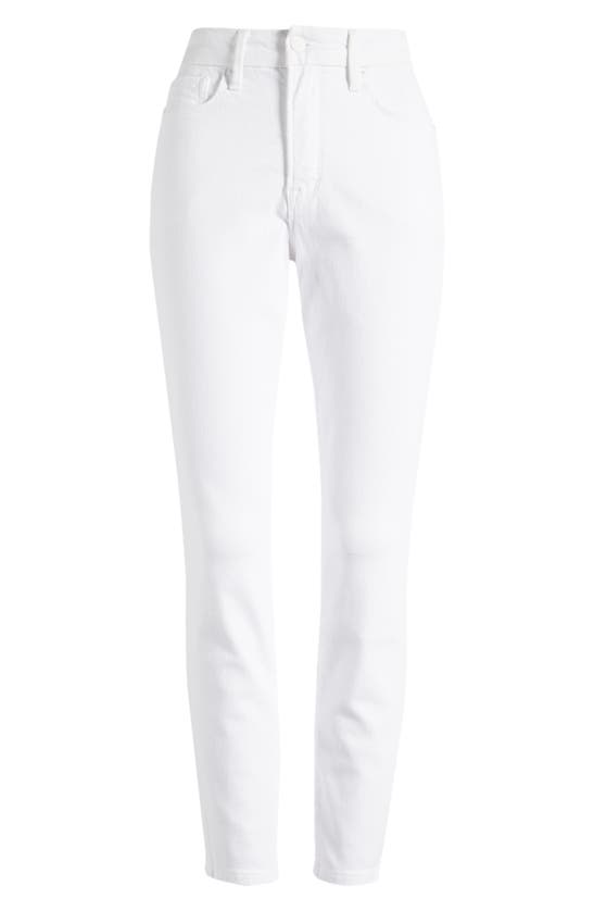 Shop Good American Good Legs Skinny Crop Jeans In White001