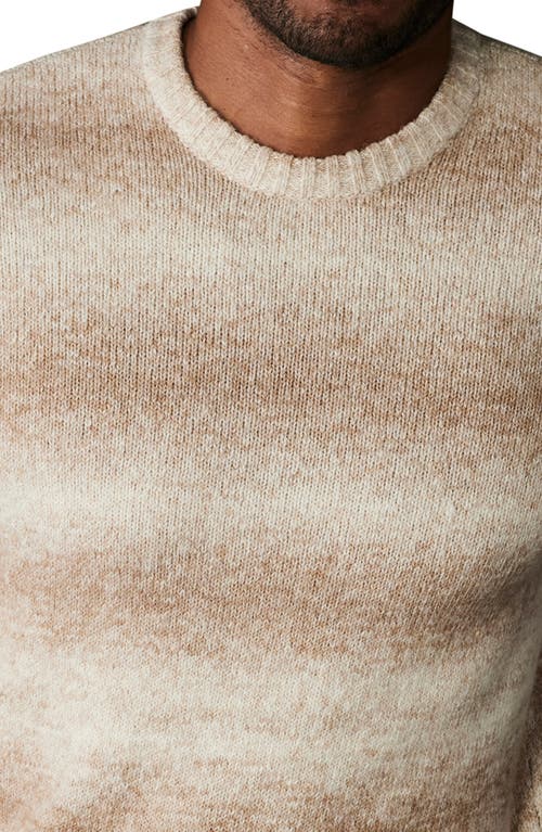 Shop The Normal Brand Ombré Stripe Crewneck Sweater In Tan