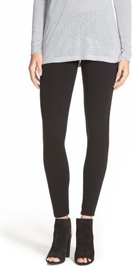 HUE Women's Cotton Terry Leggings, Black, Small at  Women's Clothing  store