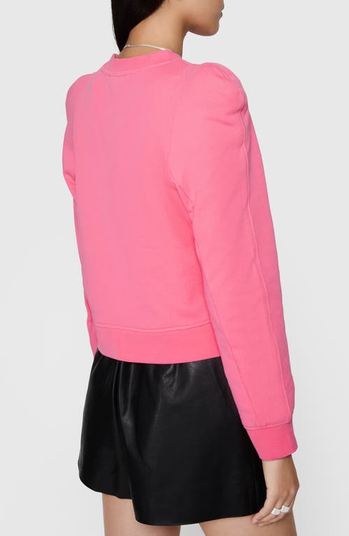 Shop Rebecca Minkoff Jade Sculpted Sweatshirt In Bubblegum