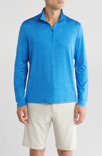 Pga Tour Long Sleeve Sun Shade 1/4 Zip Pullover in Super Sonic Heather at Nordstrom Rack, Size X-Large