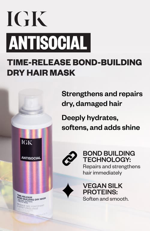 Shop Igk Antisocial Time-release Bond-building Dry Mask In No Color