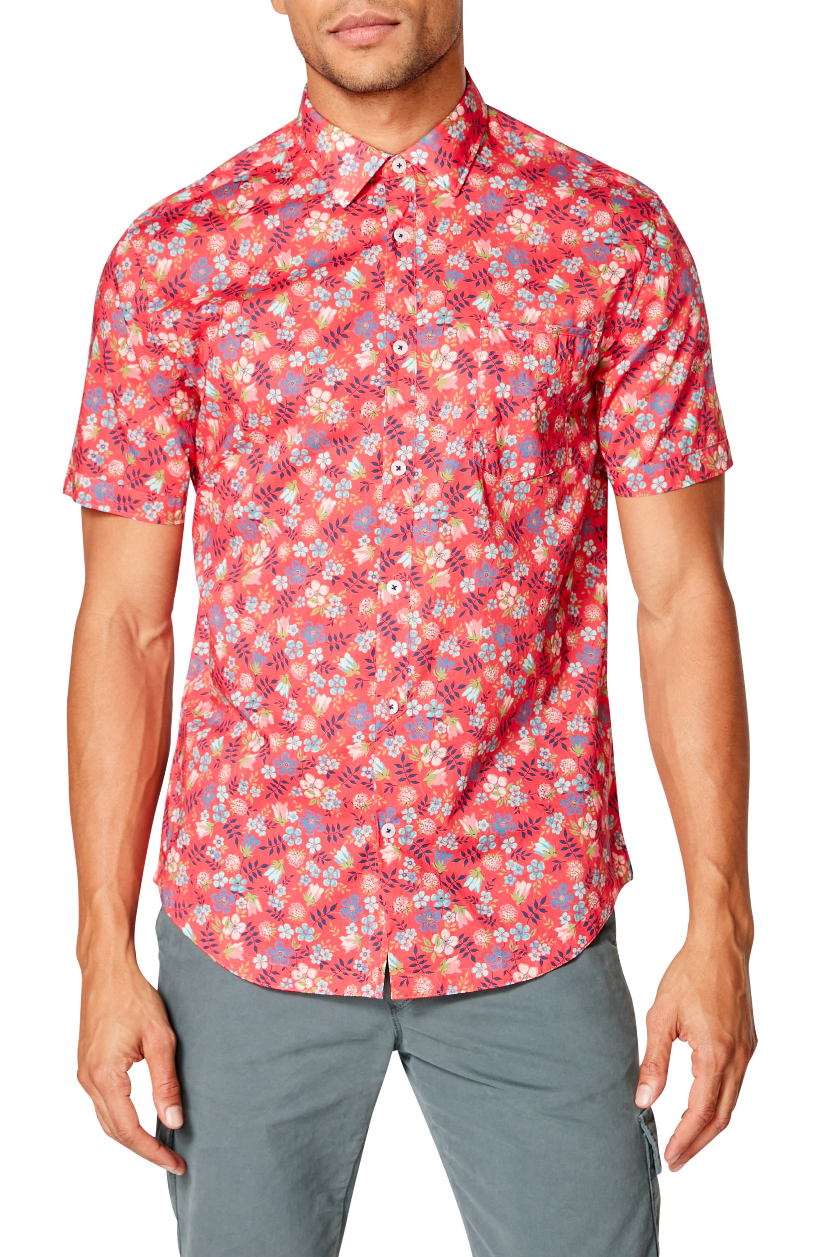 Good Man Brand Slim Fit On Point Floral Shirt In Jazzy Ashbury Liberty ...