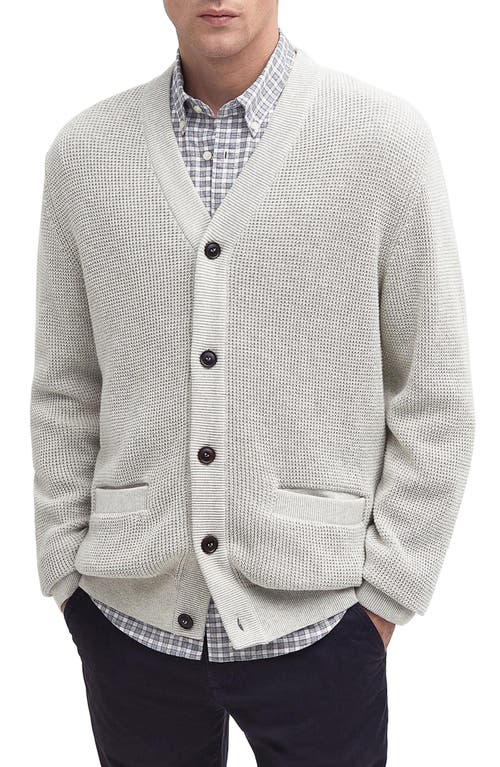 Barbour Howick Cotton Cardigan Whisper White at Nordstrom,