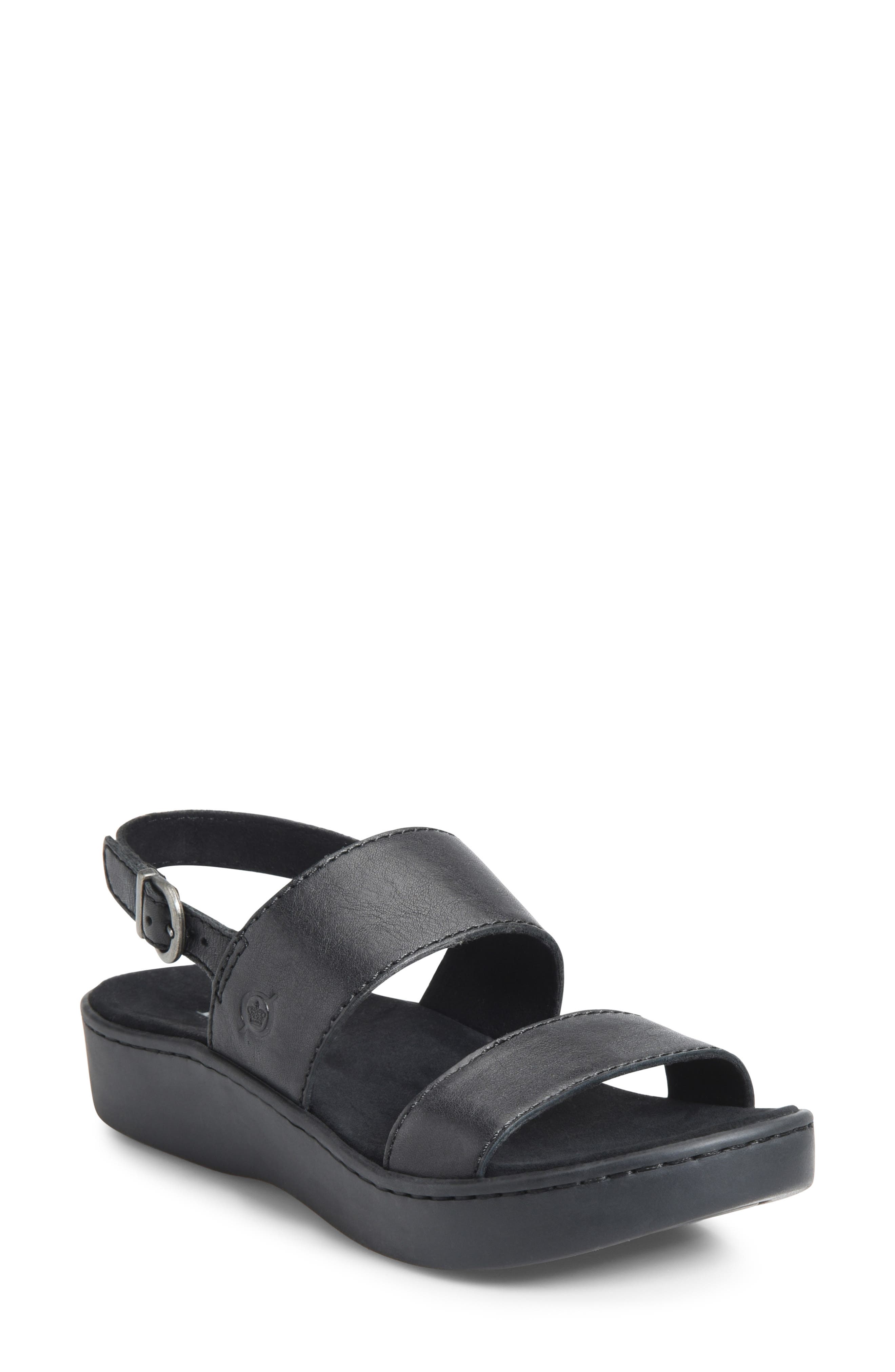 B?rn Oconee Platform Sandal, Black