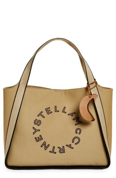 Large Embroidered Logo Canvas Tote