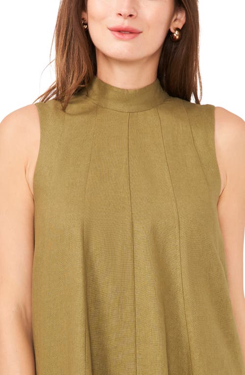 Shop Halogenr Halogen(r) High Neck Trapeze Dress In Olive Drab