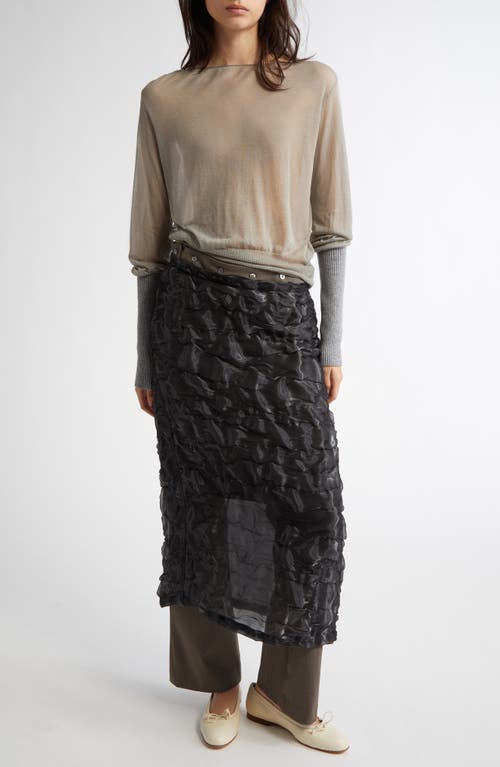 PALOMA WOOL PALOMA WOOL AOI CRINKLED MIDI SKIRT