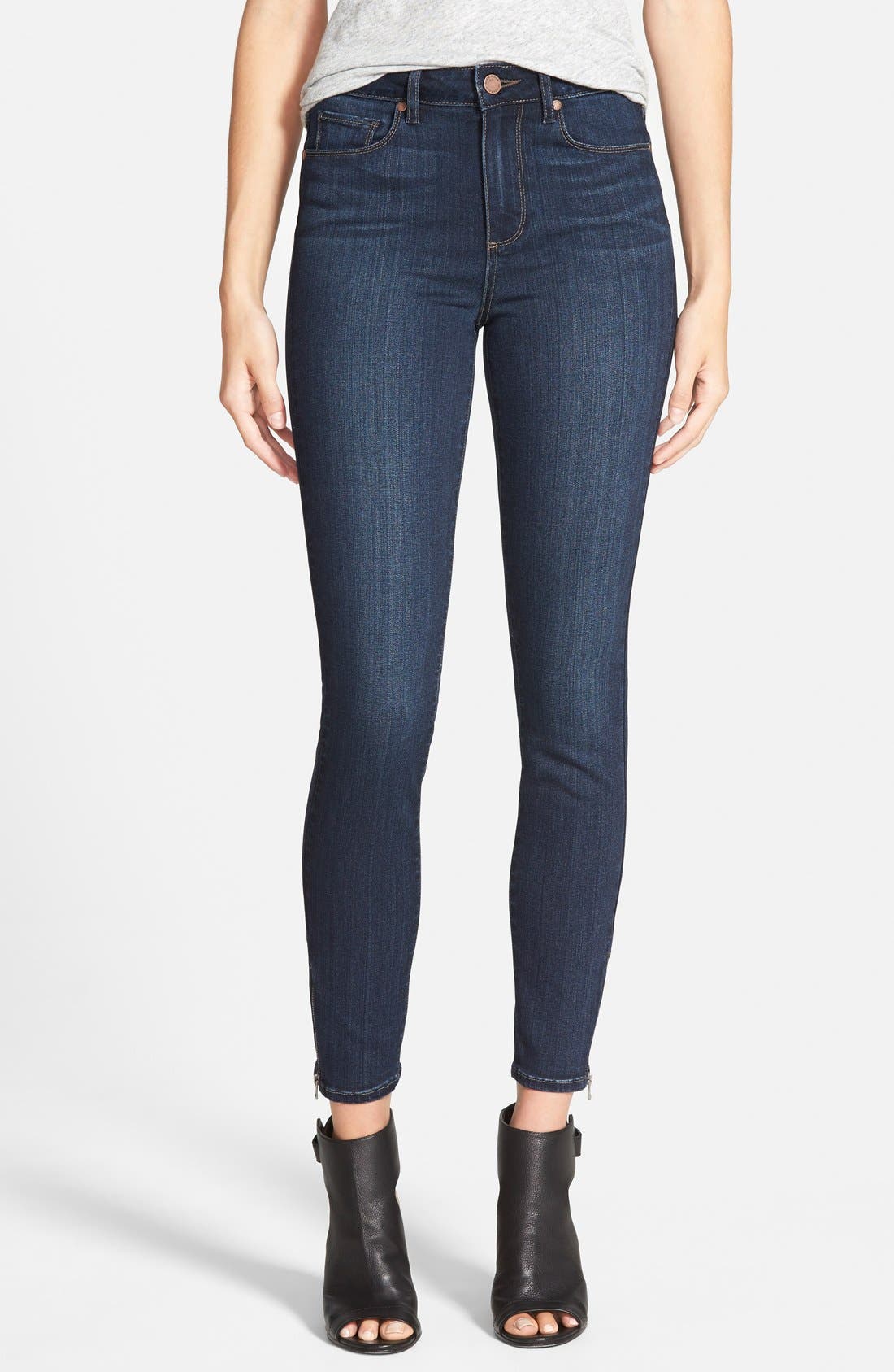 Paige Denim 'Transcend - Hoxton' High Rise Ankle Zip Jeans (Clark) | Nordstrom