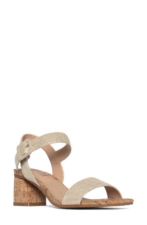 NYDJ Gaiana Ankle Strap Sandal Gold at Nordstrom,