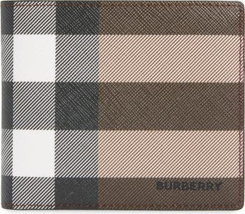 BURBERRY Check E-Canvas International Bifold Wallet | Nordstrom