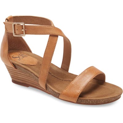 Sofft Valeryn Wedge Sandal, Brown