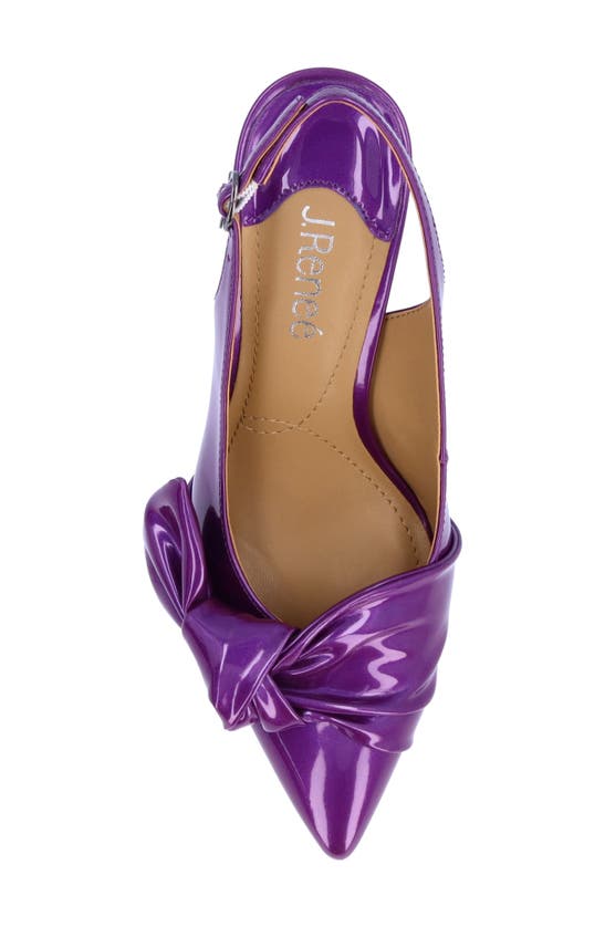 Shop J. Reneé Lenore Pointed Toe Slingback Pump In Purple