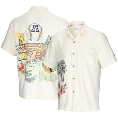 Chicago Bears FOCO Paradise Floral Button-Up Shirt - Cream