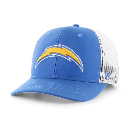Youth '47 Powder Blue/White Los Angeles Chargers Trucker Snapback Hat