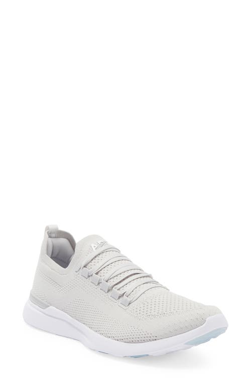 Shop Apl Athletic Propulsion Labs Apl Techloom Breeze Knit Running Shoe In Harbor Grey/white