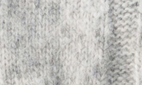 Sanctuary Cable Crewneck Sweater In Heather Grey