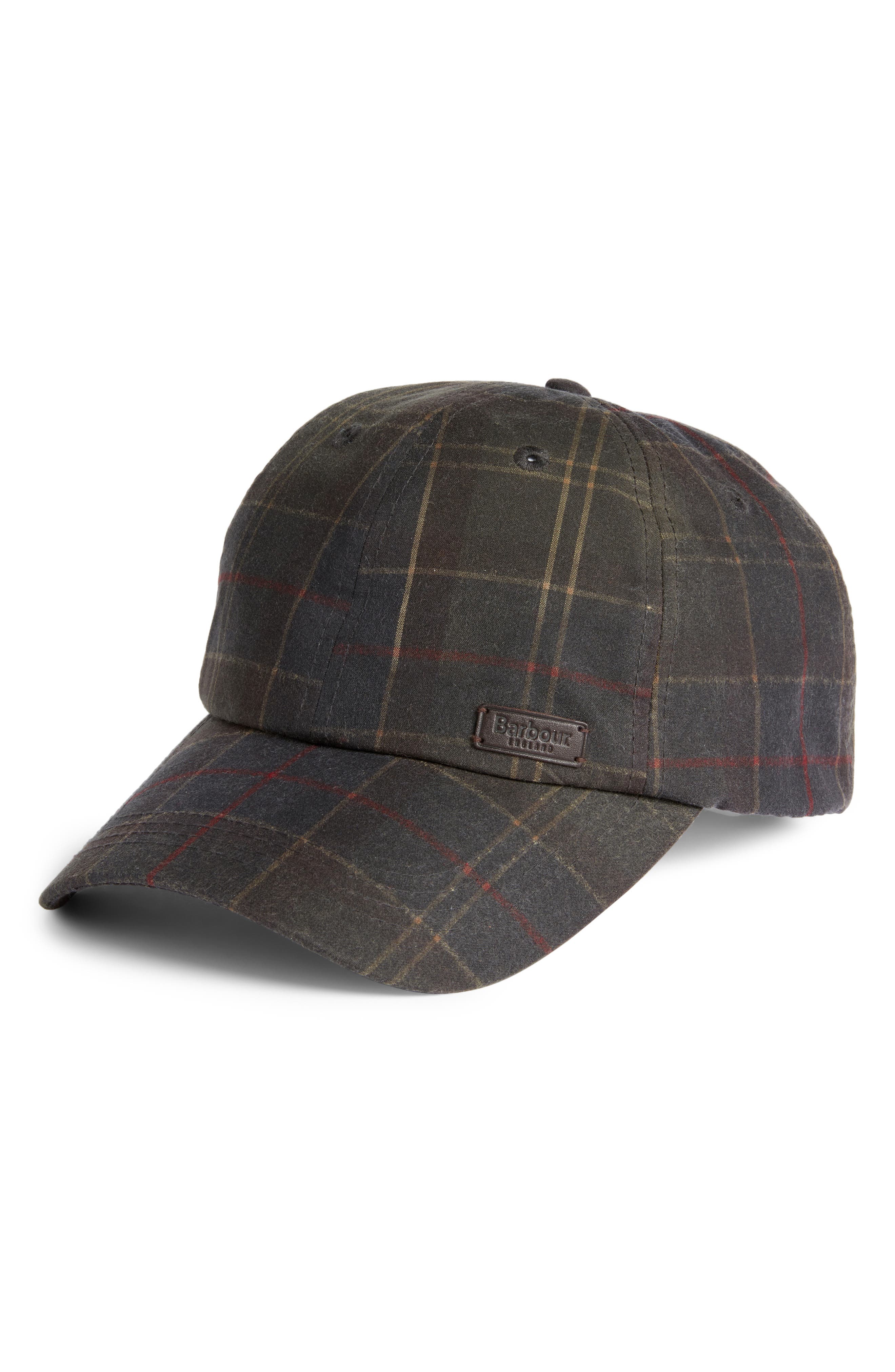 barbour classic tartan cap