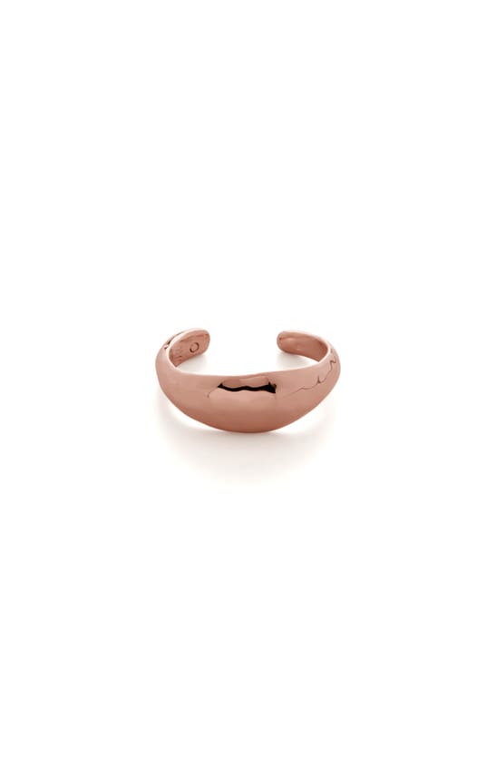 Monica Vinader Womens Rose Gold Deia Sterling Silver Ear Cuff In 18ct Rose Gold On Sterling
