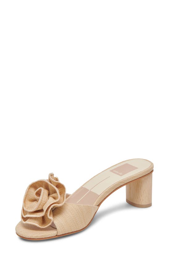 Shop Dolce Vita Darly Slide Sandal In Natural Raffia