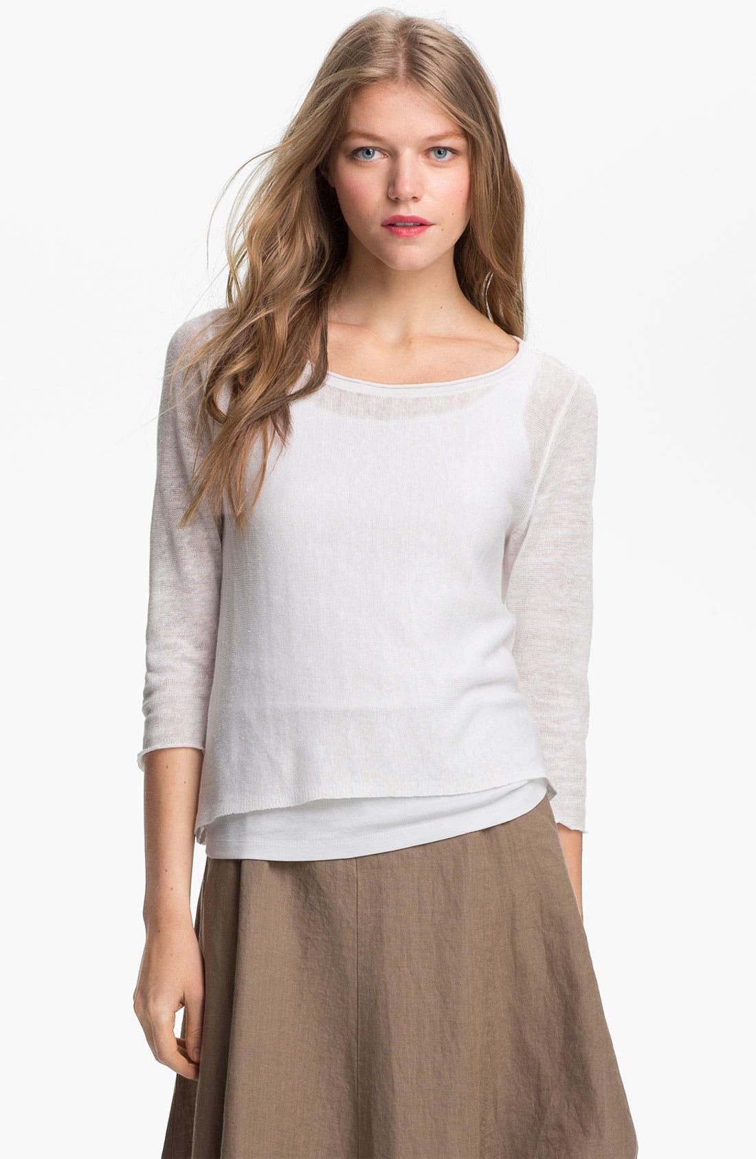 Eileen Fisher Ballet Neck Top (Regular & Petite) Nordstrom