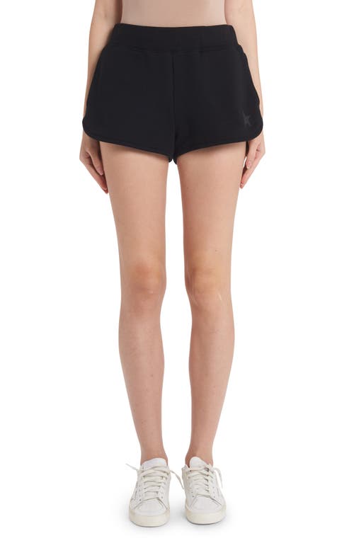 Golden Goose Diana Star Collection Logo Cotton Sweat Shorts in Black at Nordstrom, Size Small
