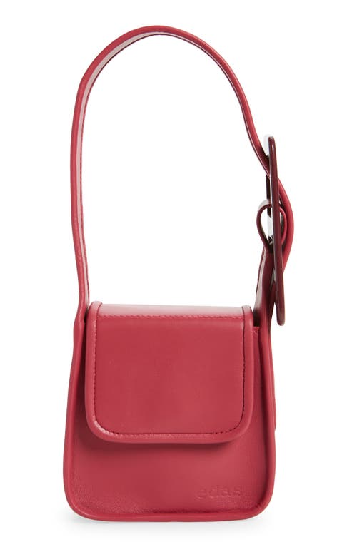 EDAS Mini Yshaia Leather Shoulder Bag in Bubblegum Pink