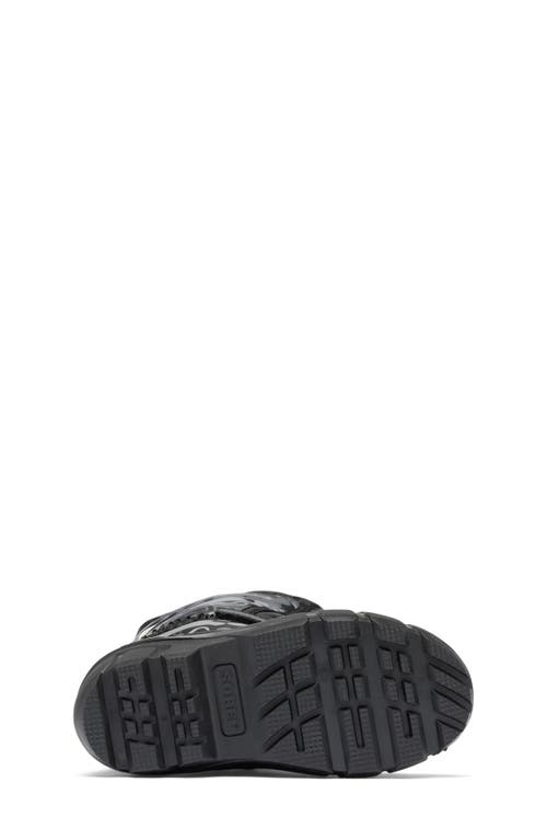 Sorel Kids' Flurry Water Resistant Snow Boot In Black/quarry