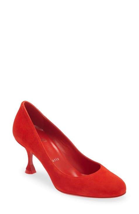 red heeled shoes designer