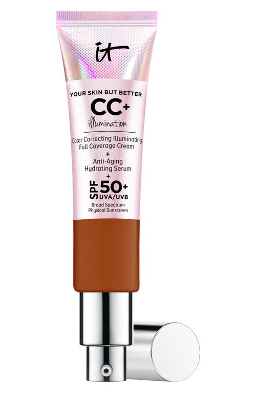 IT Cosmetics CC+ Cream Illumination SPF 50+ Full Coverage Cream Corrector & Serum in Rich Honey