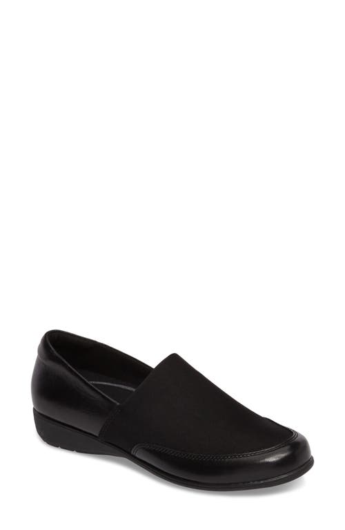 Abbey Slip-On in Black Leather