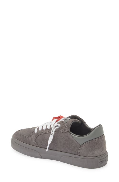 Shop Off-white New Vulcanized Low Top Sneaker In Dark Grey - White