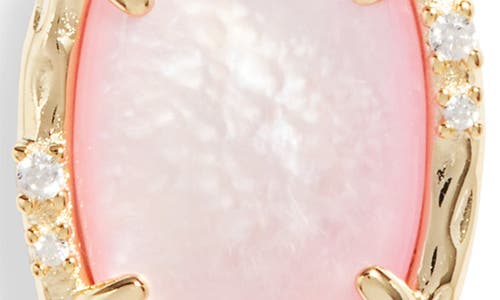 Kendra Scott Daphne Layered Coral Pendant Necklace In Gold Blush Mother Of Pearl