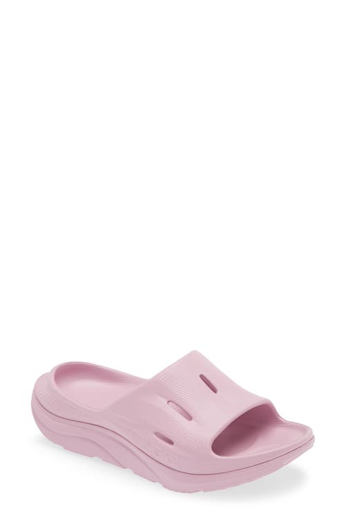 Hoka Gender Inclusive Ora Recovery Slide 3 Sandal In Pink Twilight / Pink Twilight