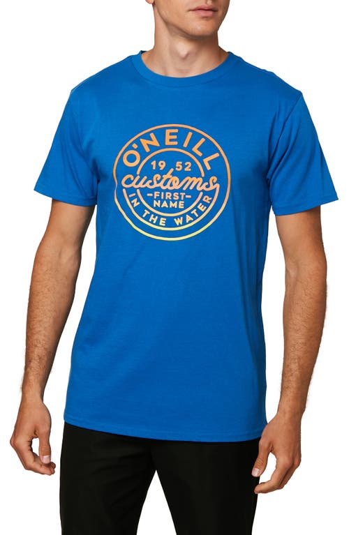 O'Neill Smooth Logo Graphic Tee in Blue at Nordstrom, Size Medium