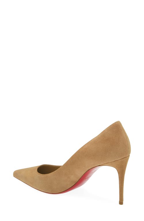 Shop Christian Louboutin Kate Suede Pointed Toe Pump In Lionne/lin Lionne